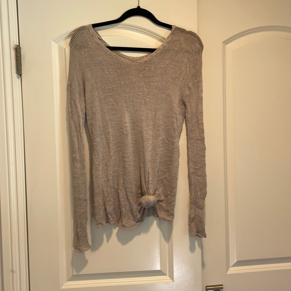 Knitted long sleeve top